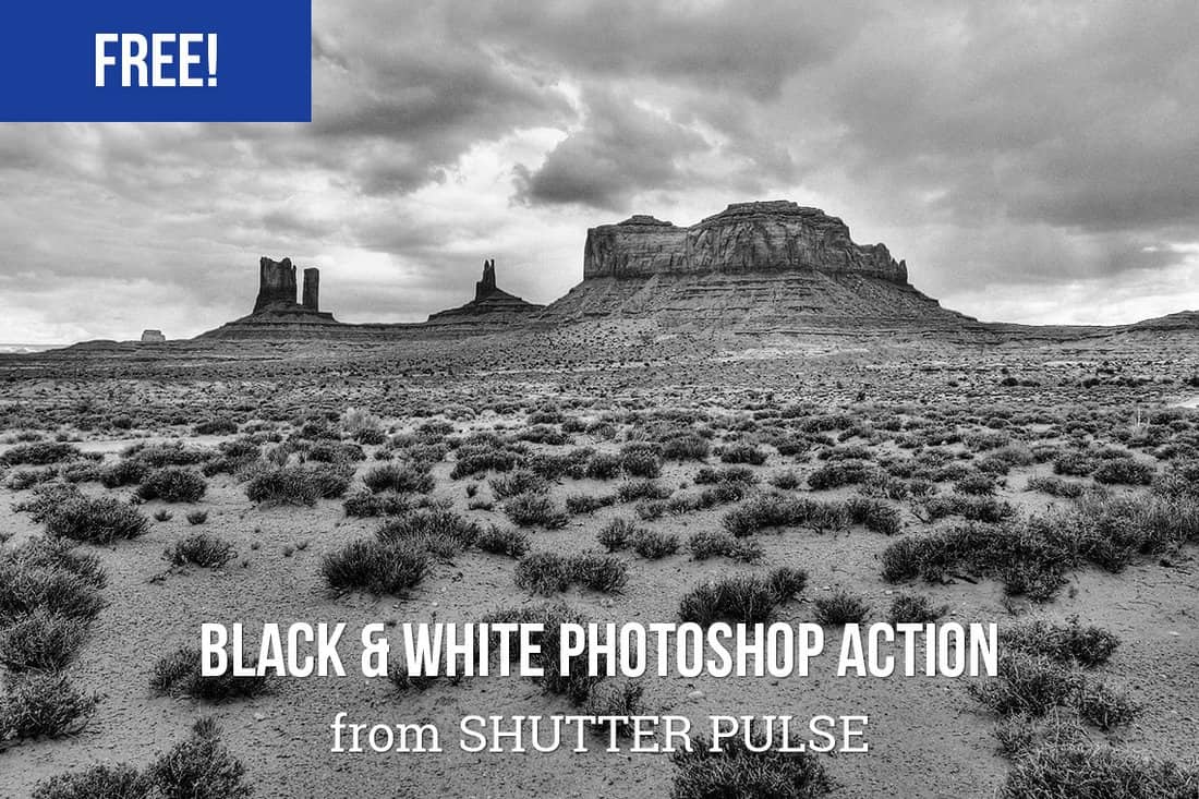 Free-High-Contrast-Black-White-Photoshop-Action 40+ Best Free Photoshop Actions 2020 design tips 