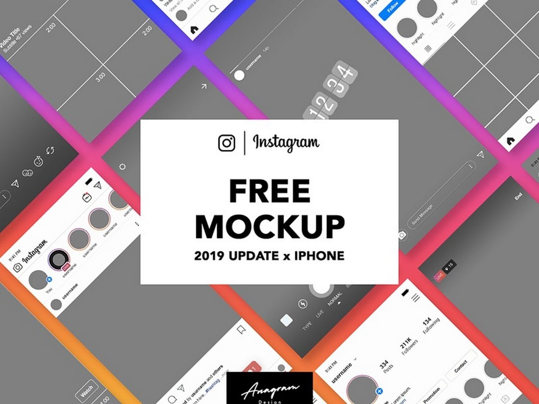 Download 25+ Best Instagram Mockup Templates (Story & Post) 2021 | Design Shack