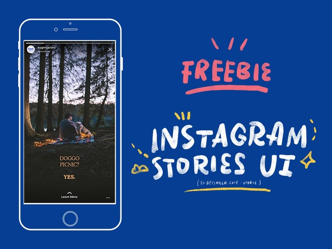 Free-Instagram-Story-Mockup 20+ Best Instagram Mockup Templates (Story & Post) design tips 