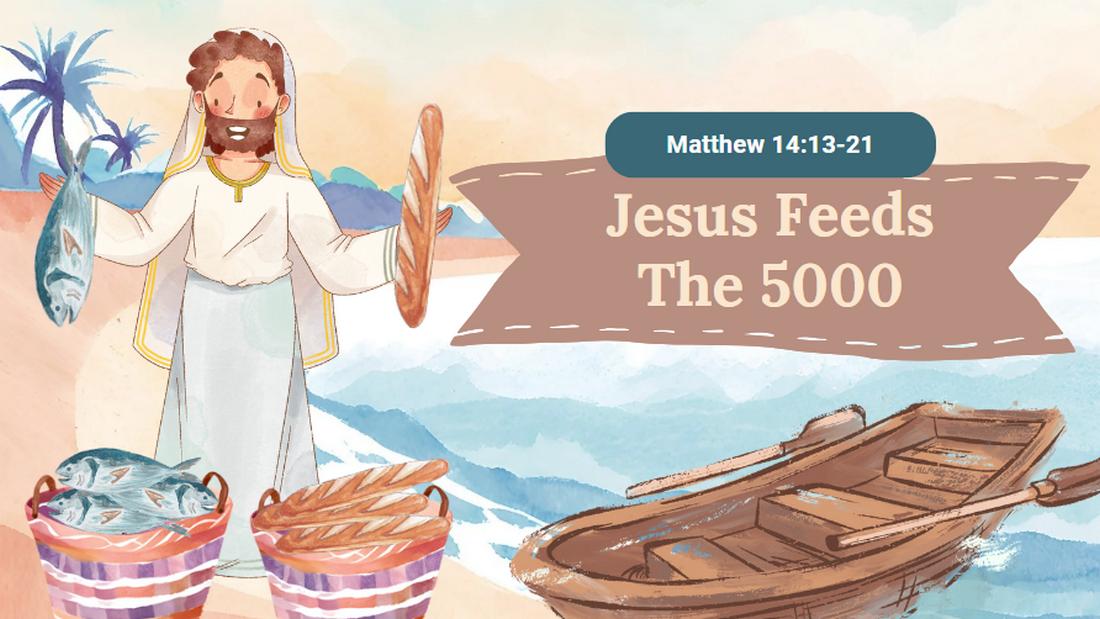 Free Jesus Feeds The 5000 PowerPoint Template