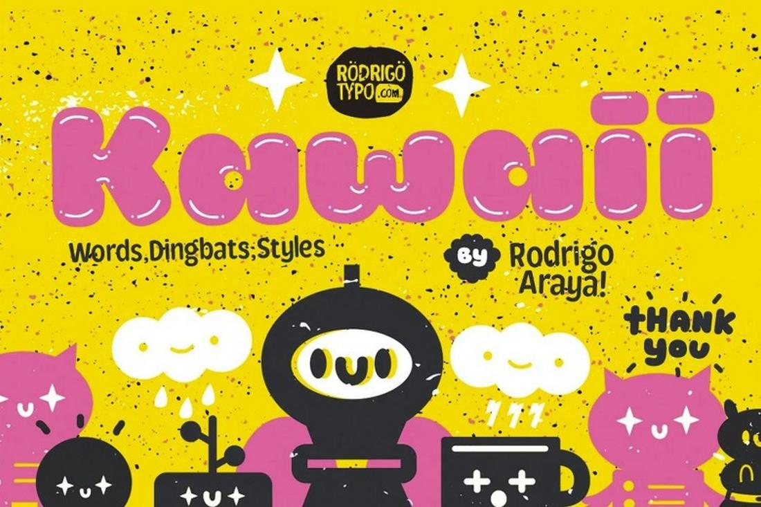 Free Kawaii Font Family