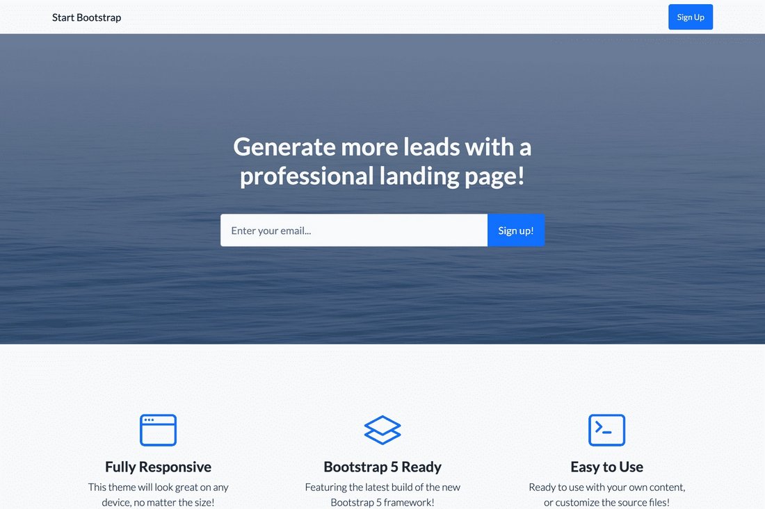 Free Lead Generation Landing Page Template