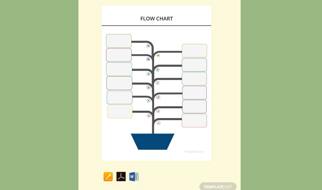 Templat Diagram Alir MS Word Gratis