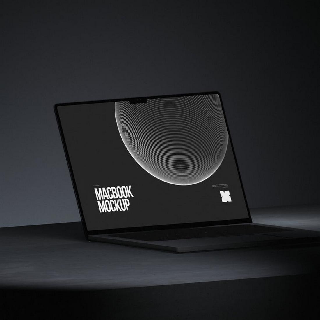 Free MacBook Pro 3D Spline Mockup