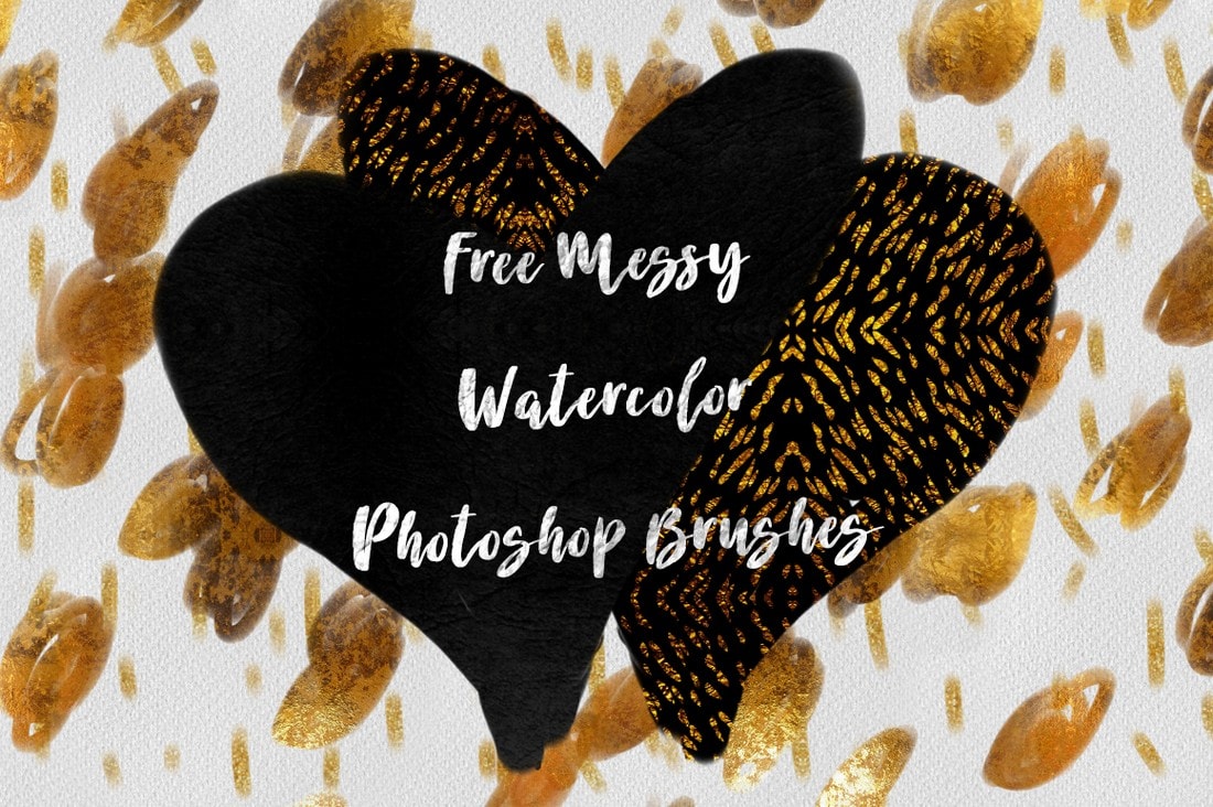 Free Messy Photoshop Watercolor Brushes