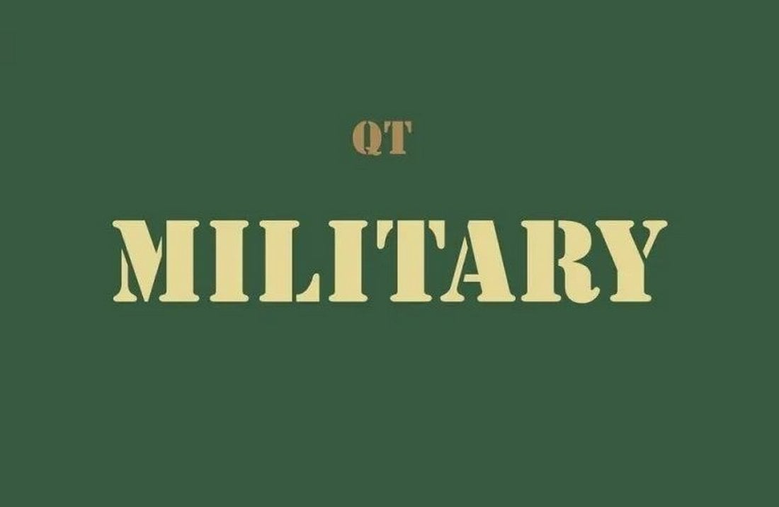 Free Military Stencil Font