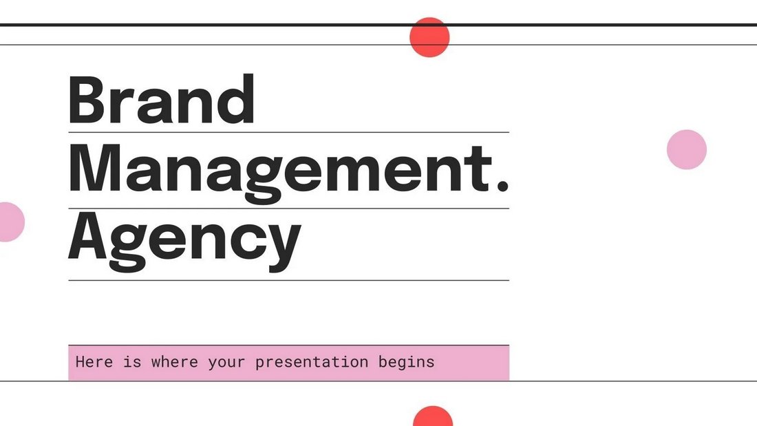 Free Minimal Agency PowerPoint Template