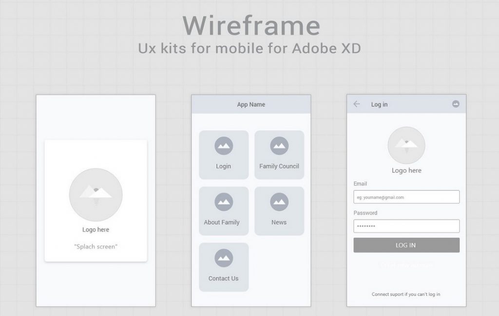 35+ Mobile App Wireframe Templates: iPhone + Android | Design Shack