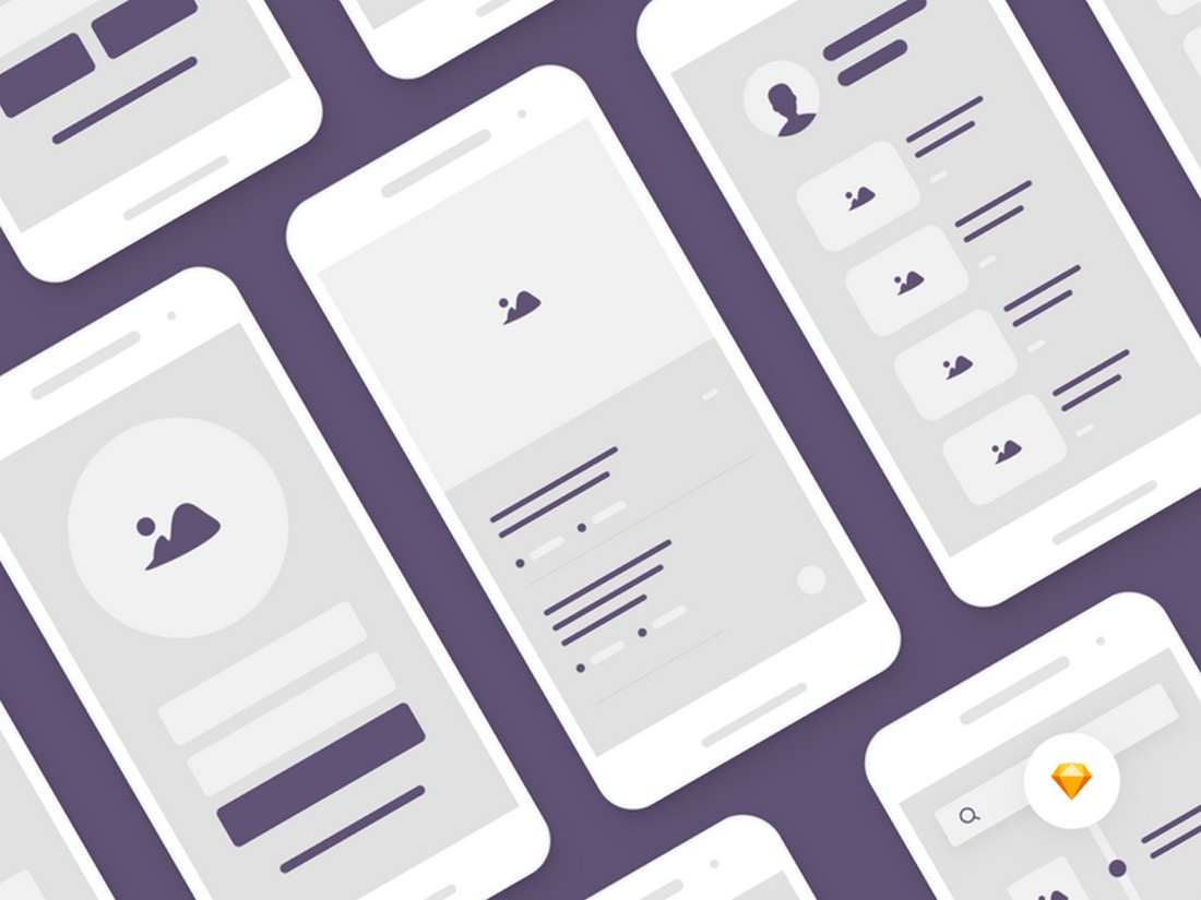 Free Mobile Wireframe Ui Kit (Sketch)