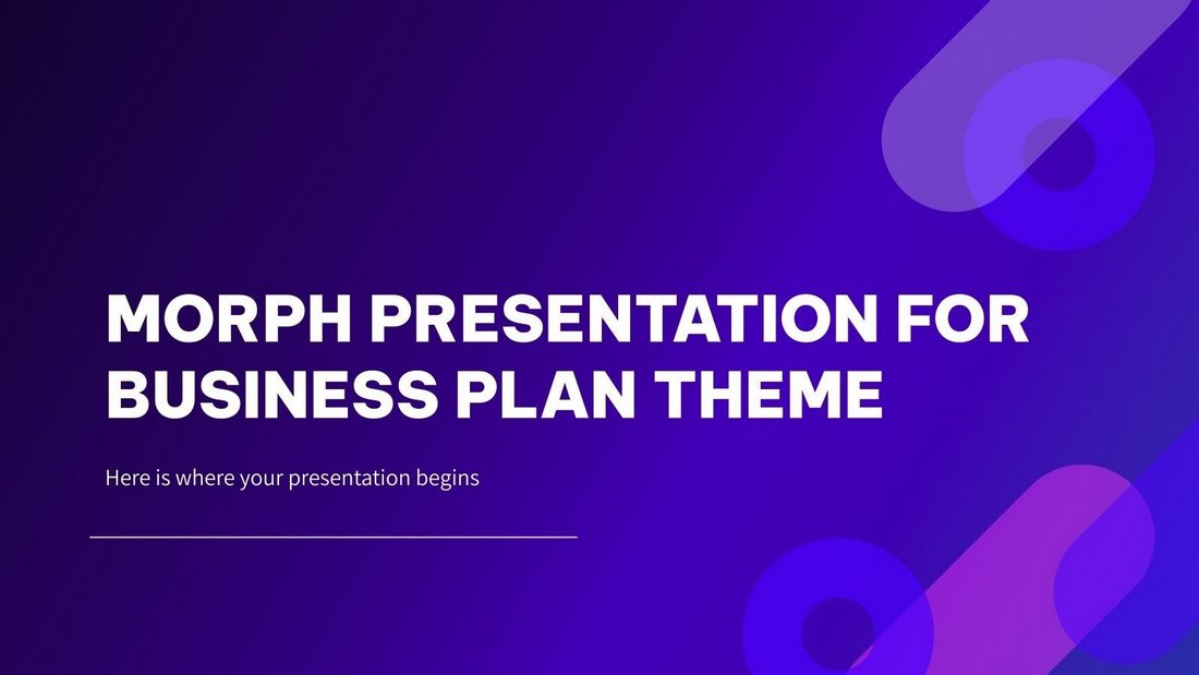 Free Morph Business Plan PowerPoint Template