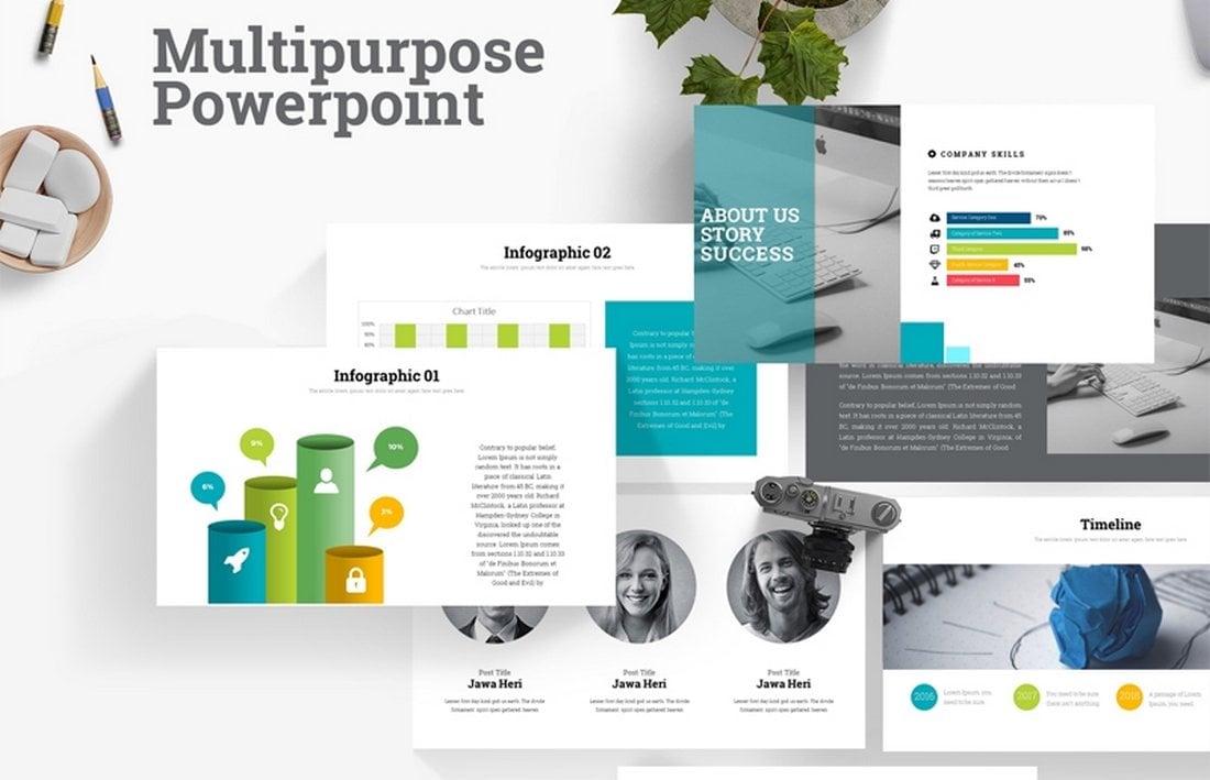 Free Multipurpose Powerpoint Template