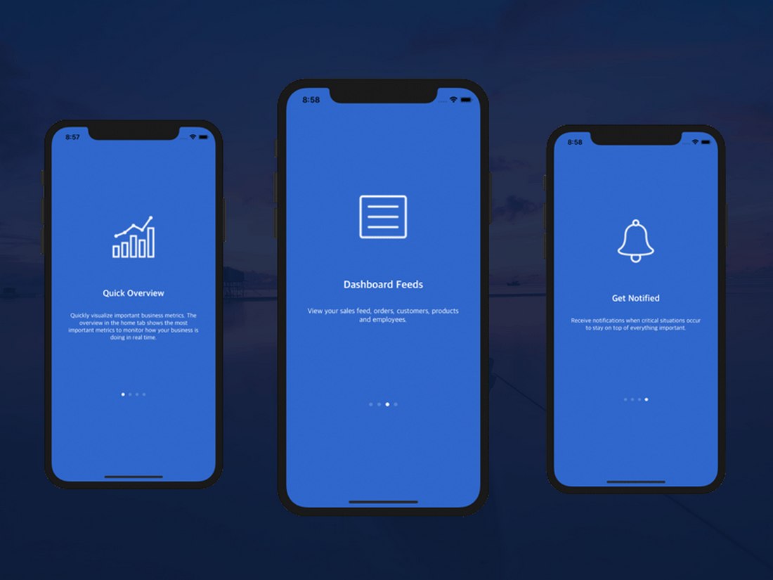 Free-Onboarding-Walkthrough-iOS-App-Template 15+ Best iOS App Templates (IPhone & Mobile Design Templates) 2020 design tips 