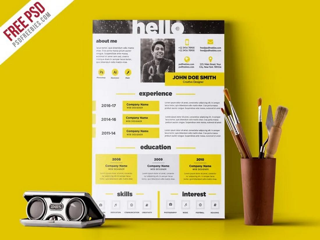 Free One-Page Resume for Freelancers