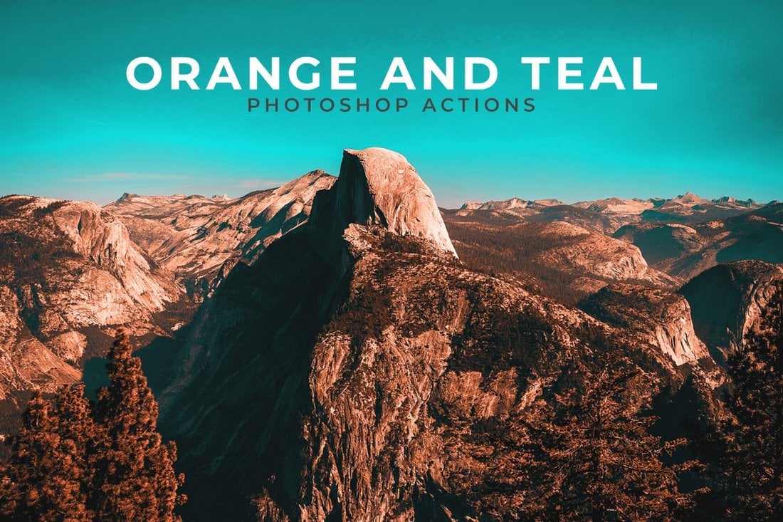 Free Orange and Teal Photoshop Actions