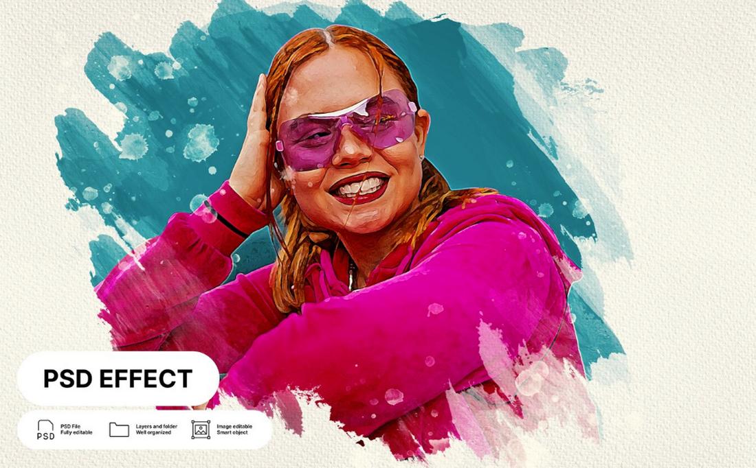 Free Paint Brush Effect for Photoshop