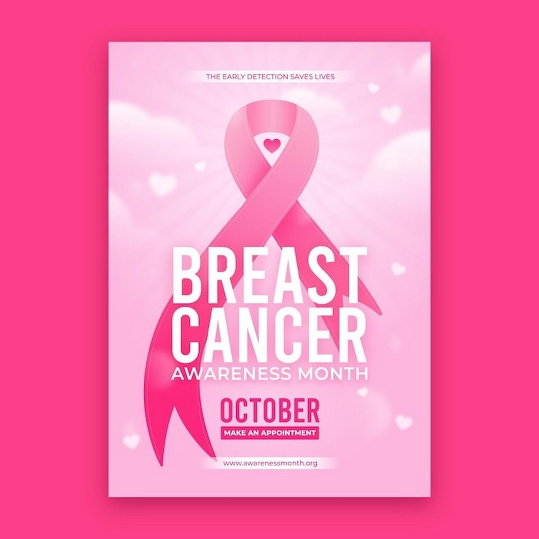 Free Pink Breast Cancer Awareness Flyer Template