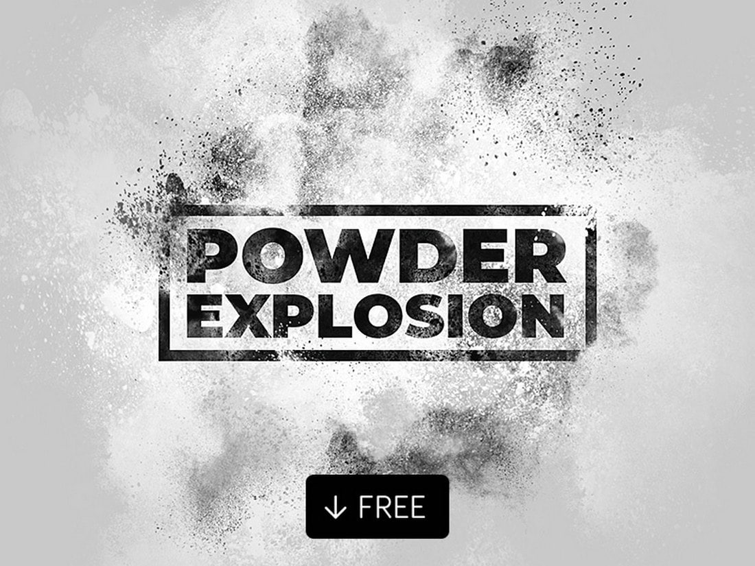 Free Powder Explosion Photoshop Action