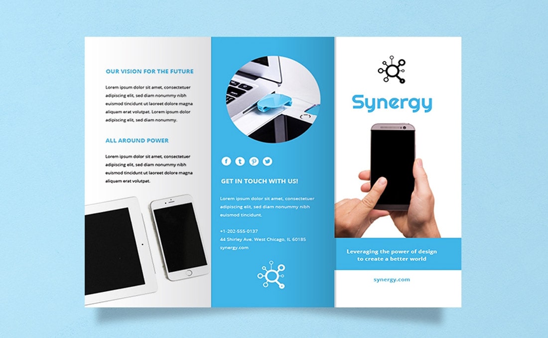 free tri fold brochure template word 2003