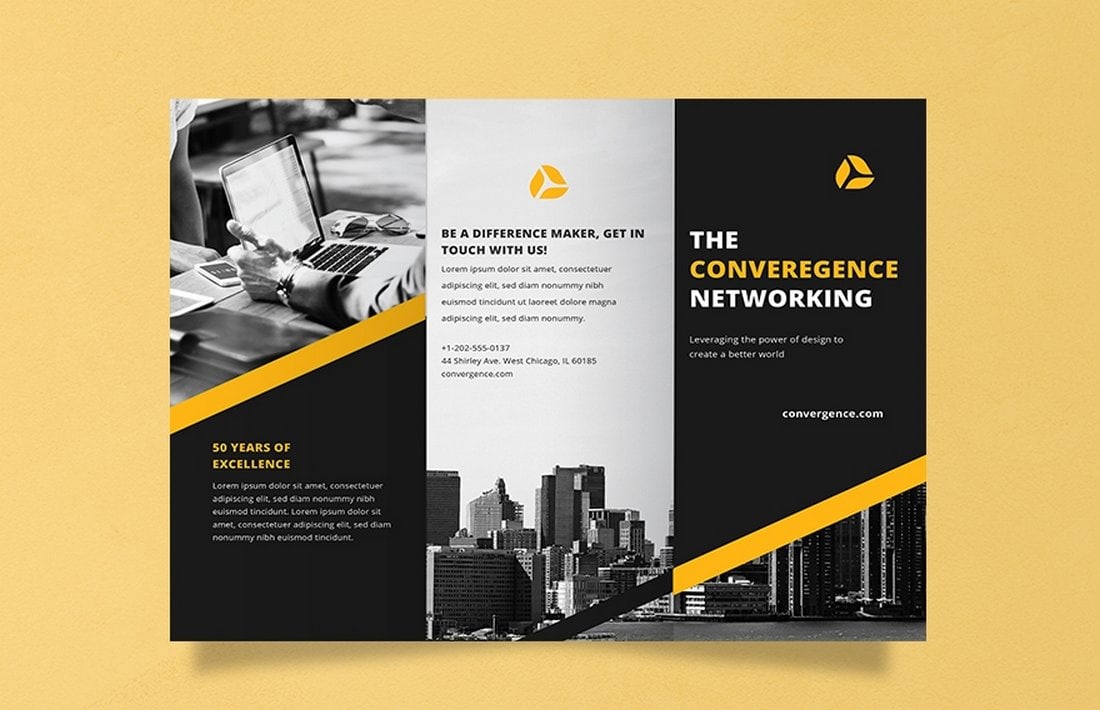 template for brochure design free download