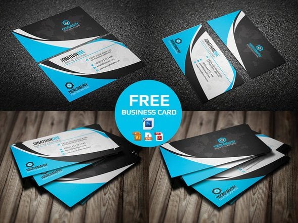 Free-Professional-Business-Card 70+ Corporate & Creative Business Card PSD Mockup Templates design tips 