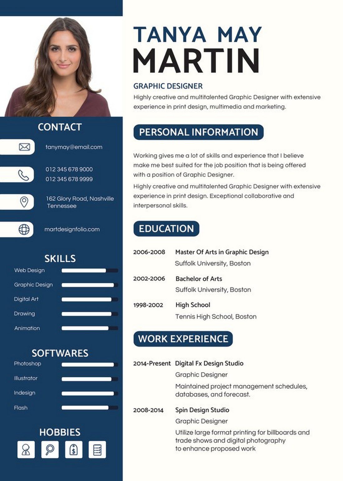 Free-Professional-Resume-Template 20+ Best Pages Resume & CV Templates design tips