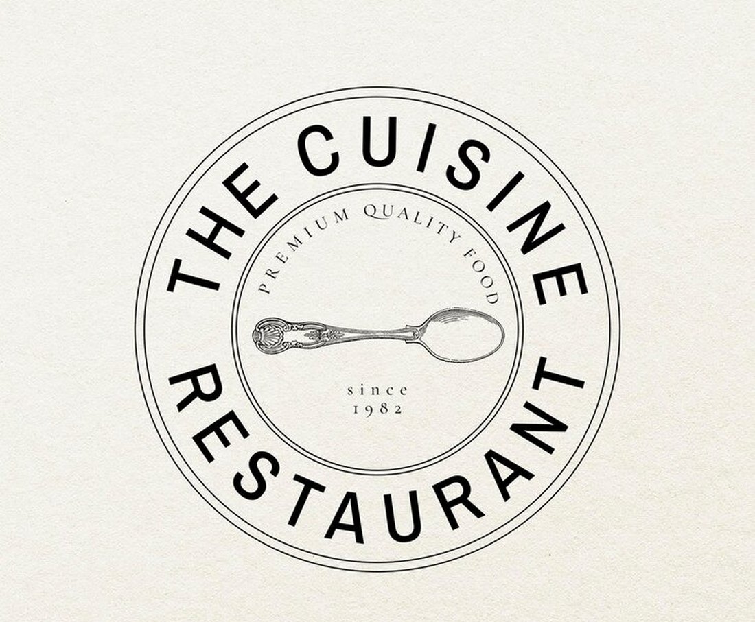 Free Restaurant Logo Template PSD