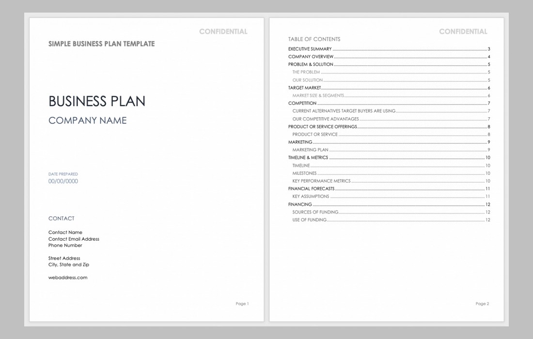 Free-Simple-Business-Plan-Template-for-Word 20+ Best Business Plan Templates for Word 2022 design tips 