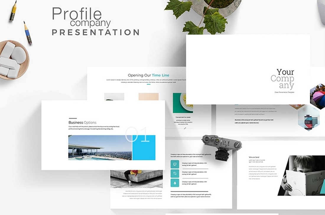 simple company profile after effects templates free download