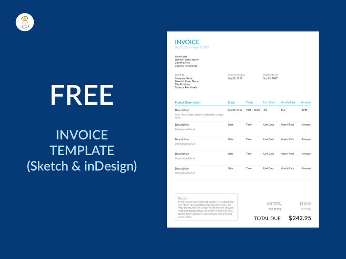 20  Best Invoice Templates for InDesign Illustrator (Free   Premium