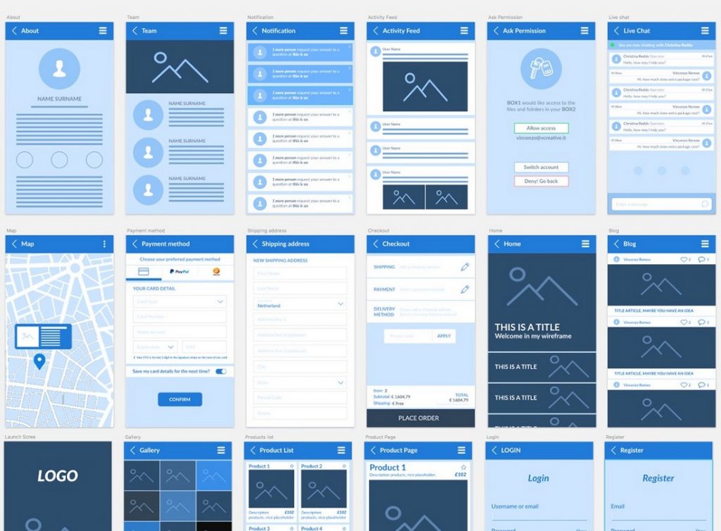 30+ Mobile App Wireframe Templates: iPhone + Android – Yes Web Designs