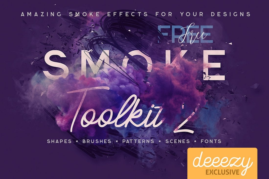 Free-Smoke-Photoshop-Toolkit 45+ Best Free Photoshop Brushes 2022 design tips 