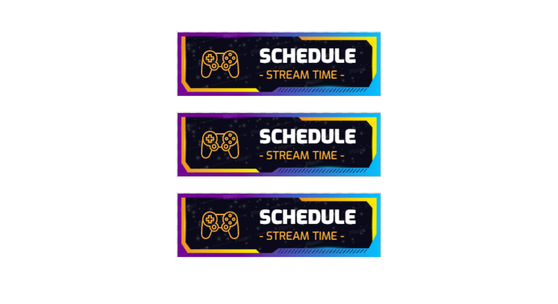 Free Stream Schedule Twitch Panel Template