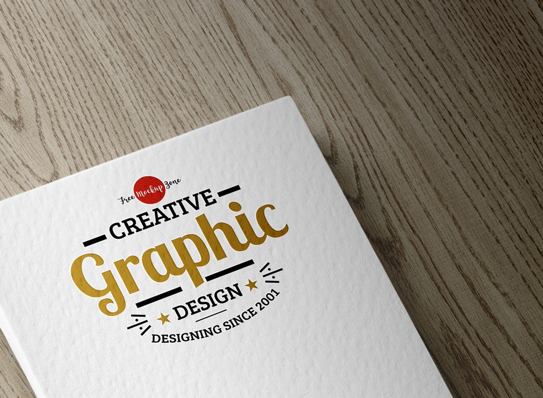 Free Textured Logo Mockup PSD