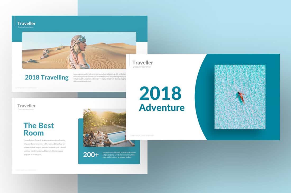 Free Traveller Powerpoint Template