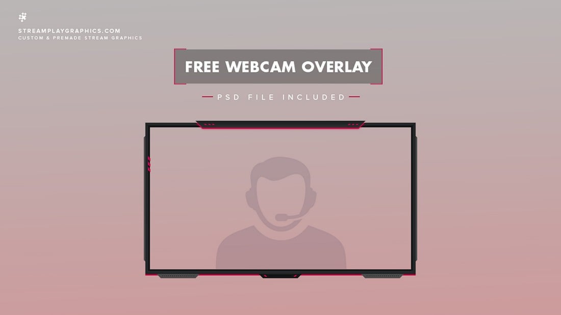 Free Twitch Stream & Cam Overlay Template