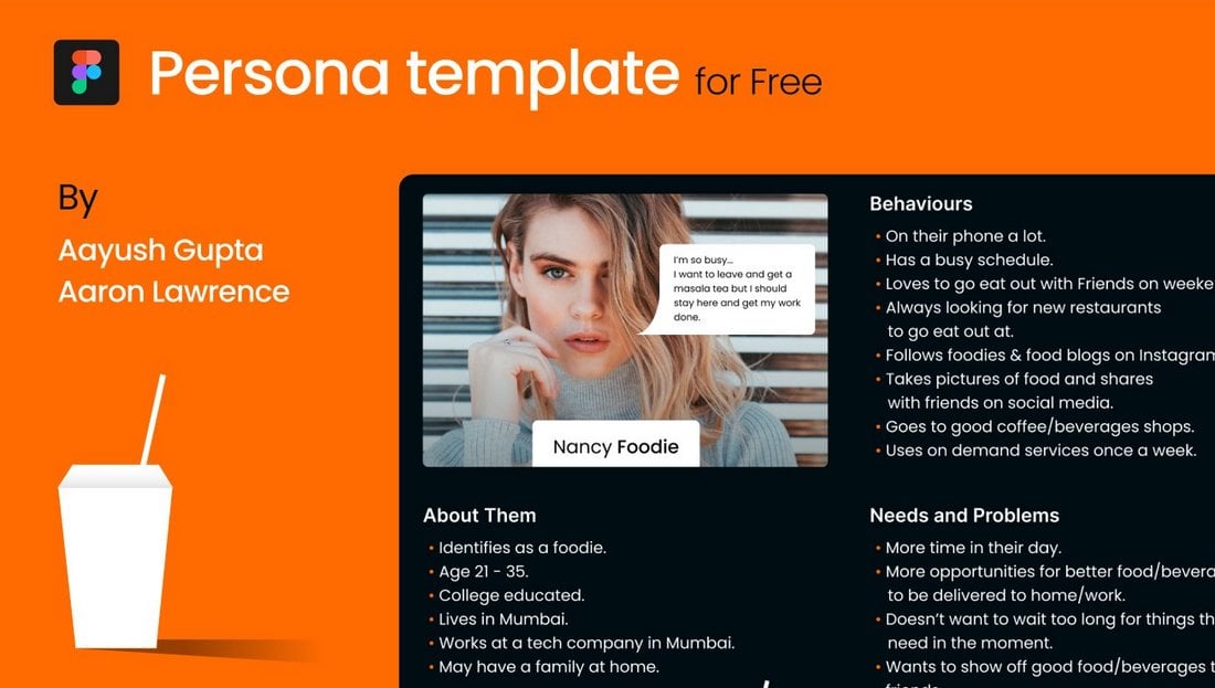 Free UX Persona Template for Figma