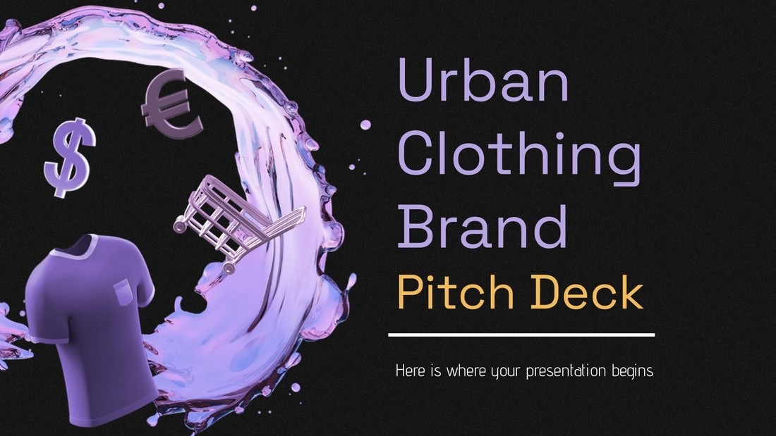 Free Urban Clothing Brand Pitch Deck Presentation