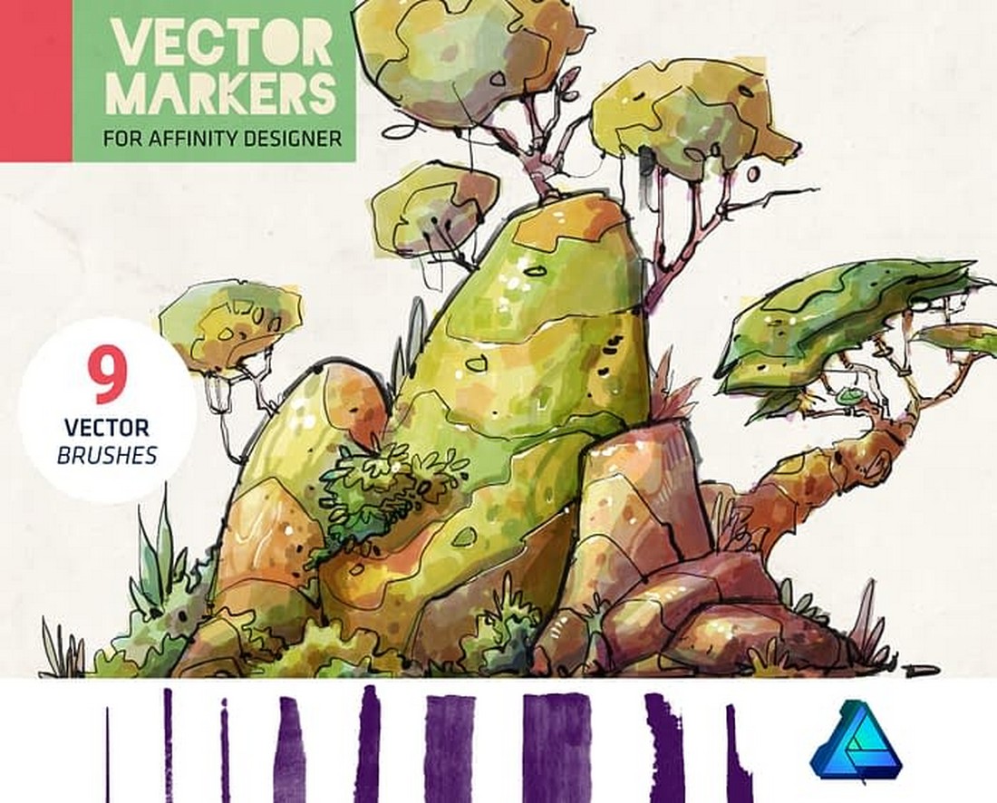 Free Vector Markers for Affinity Designer