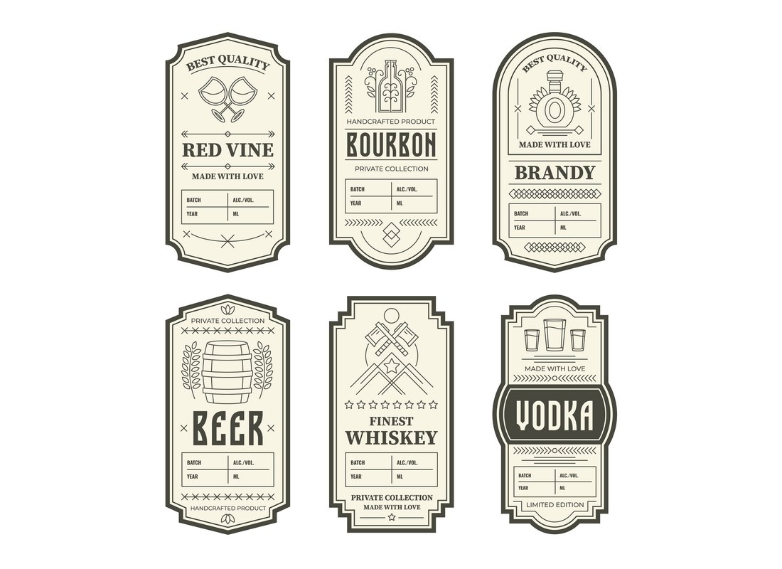 21+ Drink & Food Label Design Templates 2121  Design Shack Intended For Template For Bottle Labels