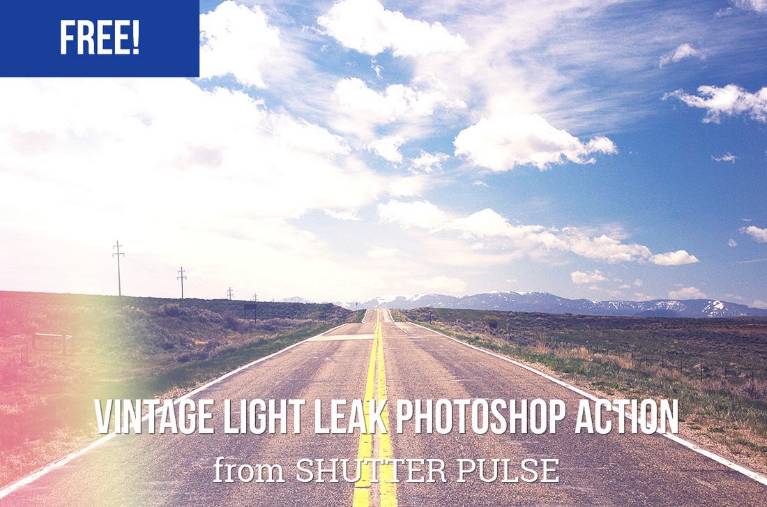 Free Vintage Light Leak Photoshop Action