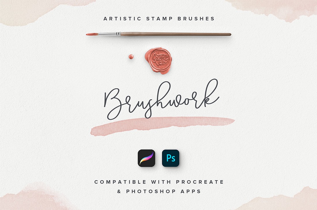 Free Watercolor Photoshop Stamp Brushes