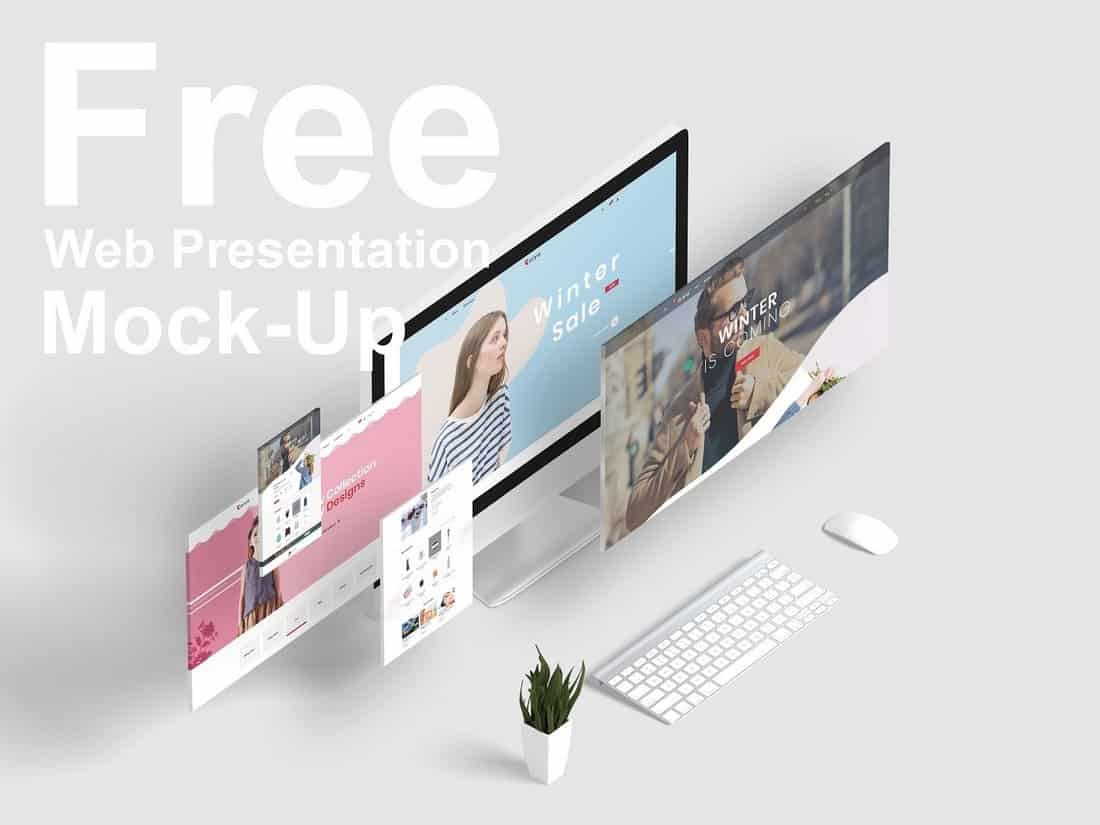 Free Web Presentation Mockups