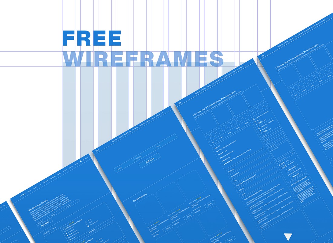 Free Wireframes Adobe XD Template