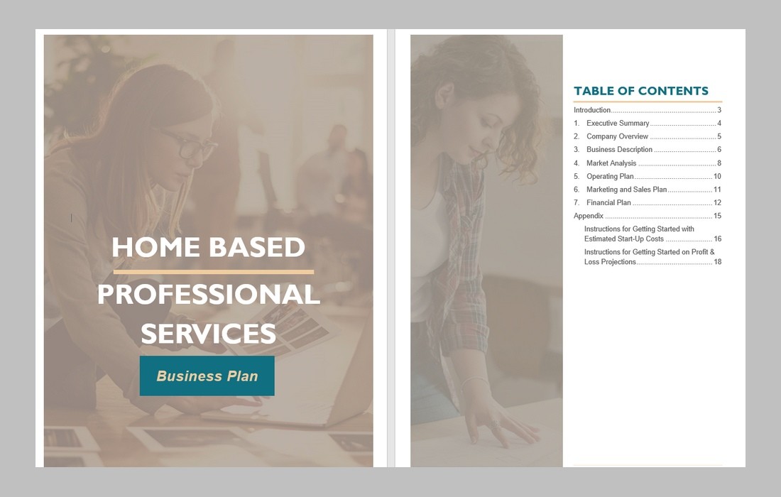 Free Word Business Plan Template for Freelancers