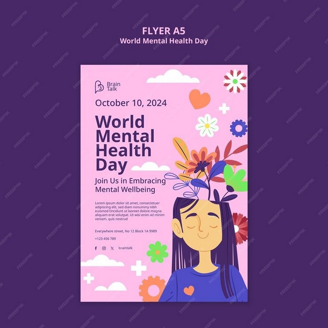 Free World Mental Health Day Flyer