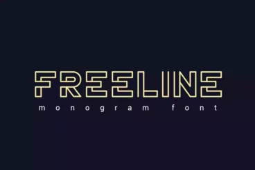 Freeline Monogram Font