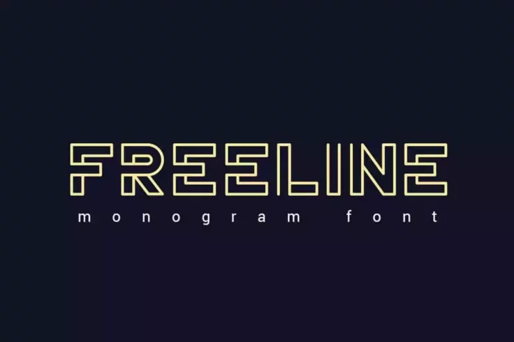 View Information about Freeline Monogram Font