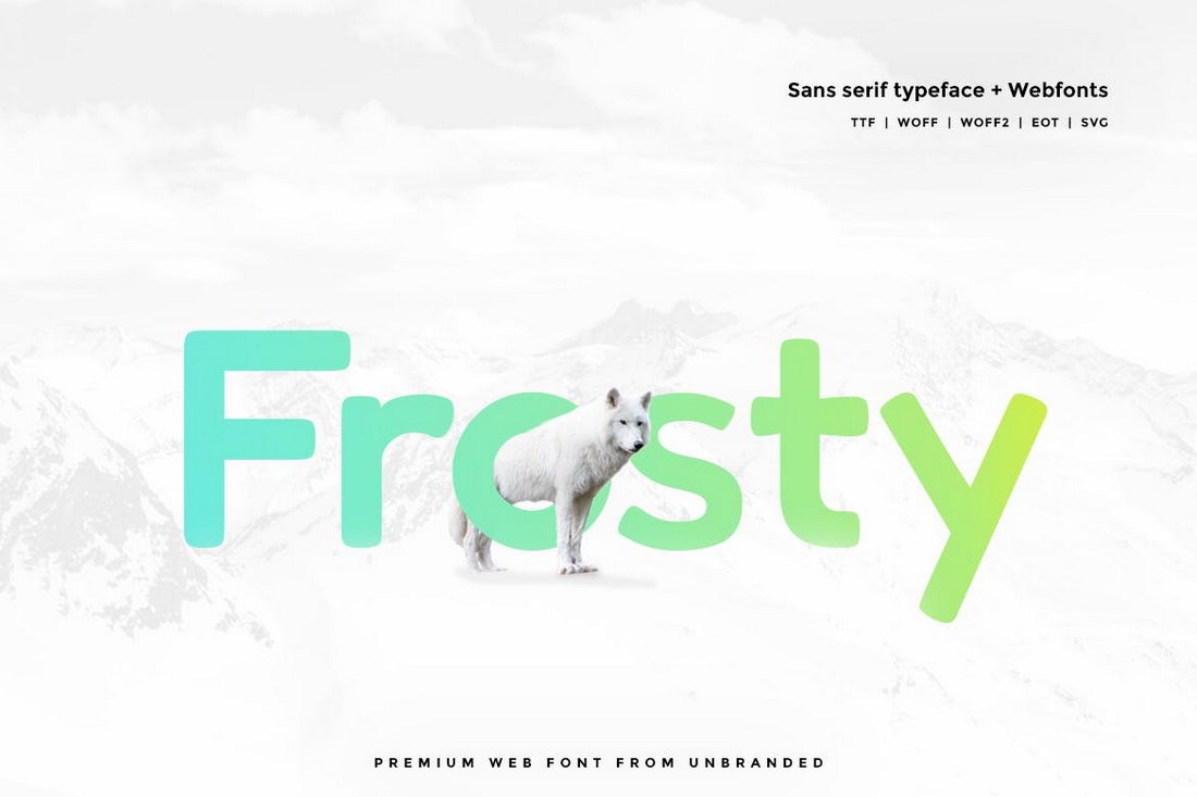 Frosty - Nowoczesny krój pisma