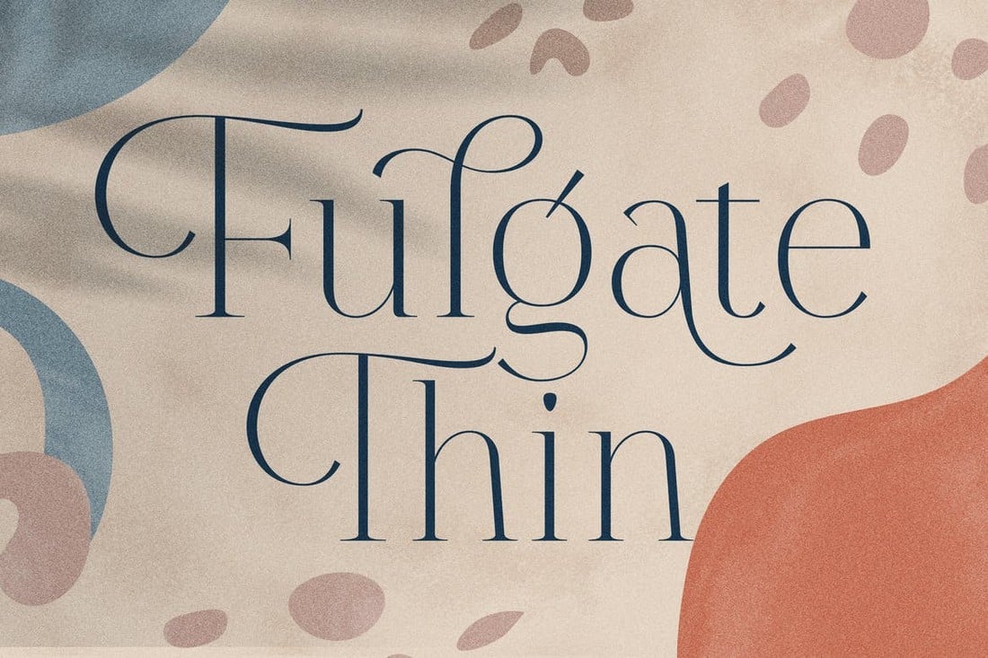 Fulgate-Thin-Modern-Luxury-Font 25+ Best Thin & Skinny Fonts in 2022 design tips 
