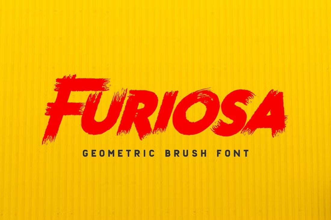 Furiosa - Geometric Brush Font